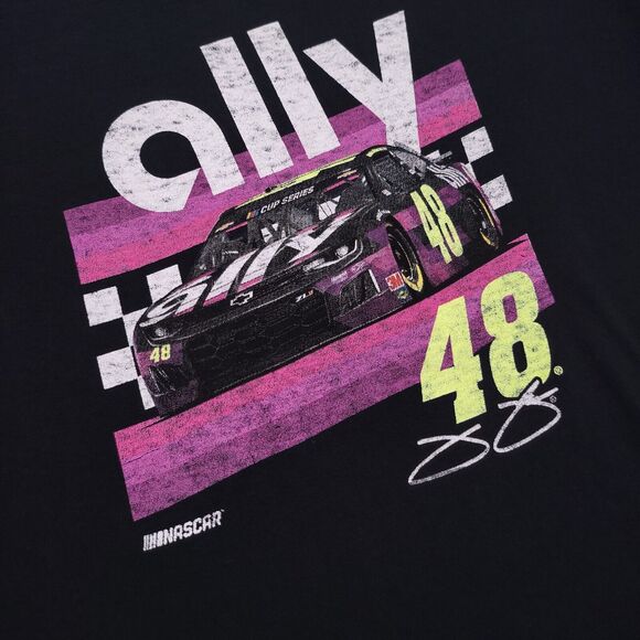 Hendrick Motor Sports Ally 48 Graphic Short Sleeve T-Shirt Mens Size 3XL Black - Picture 4 of 9